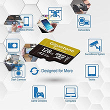 Carica l&#39;immagine nel visualizzatore di Gallery, Gigastone Scheda di Memoria Micro SD XC da 128GB e Adattatore. 128 GB A2 V30.