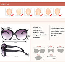Carica l&#39;immagine nel visualizzatore di Gallery, B BIDEN Occhiali Da Sole Donna Scatola Grande Moda Tea - Ilgrandebazar