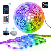 Carica l'immagine nel visualizzatore di Gallery, TECKIN Alexa Striscia di luci LED intelligente, 5 metri SMD 5050 RGB LED,... - Ilgrandebazar