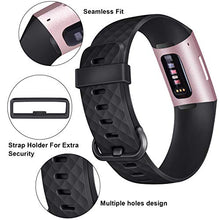 Carica l&#39;immagine nel visualizzatore di Gallery, AK Cinturino per Fitbit Charge 3 Edizione Speciale S, 01 nero