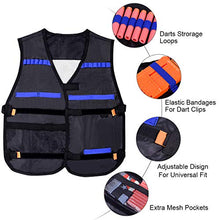 Carica l&#39;immagine nel visualizzatore di Gallery, EXTSUD Gilet Tattico per Nerf Bambini 2 Set Giubbotti Tattici Accessori per...