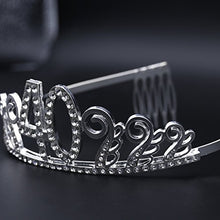 Carica l&#39;immagine nel visualizzatore di Gallery, Rhinestone di cristallo Tiara compleanno Princess Crowns Pettini per... - Ilgrandebazar