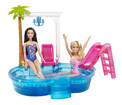 Barbie- Glam Pool con Accessori, Multicolore, DGW22 - Ilgrandebazar
