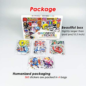 Q-Window Kit Adesivi (360 Pezzi) Vinyl Kawaii Decal Stickers per Laptop,...