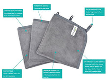 Carica l&#39;immagine nel visualizzatore di Gallery, KinHwa Panno Microfibra Viso Riutilizzabile Struccante 3, grigio - Ilgrandebazar