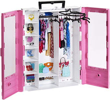 Carica l&#39;immagine nel visualizzatore di Gallery, Barbie- Armadio Fashionistas Rosa con Accessori, Bambola Non Inclusa,... - Ilgrandebazar