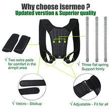 Carica l'immagine nel visualizzatore di Gallery, isermeo Postura Schiena Correttore, Fascia Spalle Posturale, Regolabile...