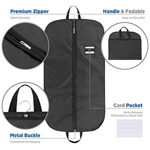 ecooe 2-Pezzi Borsa Porta Abiti 110x60cm Versione pi¨´ 110x60cm, Negro 1 - Ilgrandebazar