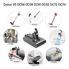 Carica l&#39;immagine nel visualizzatore di Gallery, Yaber 3000mAh Batteria di Ricambio per Dyson V6 DC62 DC59 DC61 DC58 Animale...