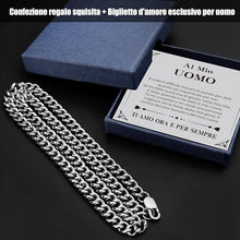 Carica l&#39;immagine nel visualizzatore di Gallery, Merclix Regali Per Lui Natale Collana Uomo Idea Regalo Fidanzato Compleanno Amore Regalo Per Lui Regalo Marito Idee Regalo Uomo Compleanno Regalo Anniversario Per Lui Regalo Anniversario Matrimonio