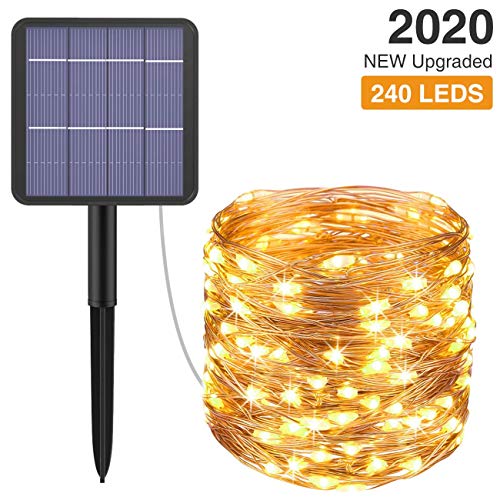 Catena Luminosa Esterno Solare,Hepside 24M 240 LED lucine Solari da esterno...