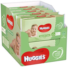 Carica l'immagine nel visualizzatore di Gallery, Huggies Natural Care - Salviette per bebè, 56 salviette