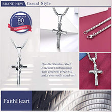 Carica l&#39;immagine nel visualizzatore di Gallery, FaithHeart Hip Hop, in Acciaio Inox Bicolore con Anelli Croce - Ilgrandebazar
