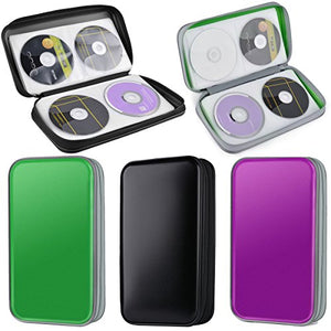 Porta CD,Coofit Custodie CD/DVD Borsa CD Wallet Protettiva Portatile di blu