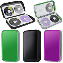 Carica l'immagine nel visualizzatore di Gallery, Porta CD,Coofit Borsa CD Wallet Custodia Protettiva Portatile di nero