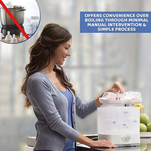 Carica l&#39;immagine nel visualizzatore di Gallery, Chicco SterilNatural Sterilizzatore 2 in 1, Per 6 Biberon di 330 ml, Bianco