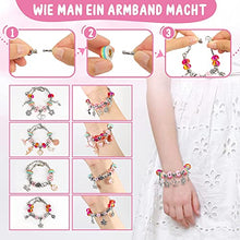 Carica l'immagine nel visualizzatore di Gallery, Tomylv Regalo Bambina 5-13 Anni, Braccialetti Bambina Kit Braccialetti Fai da Te Ragazza, Giochi Bambina 8 Anni Femmina Crea Braccialetti Bambina Idee Regalo Natale Regalo Compleanno per 6 7 8 9 Anni