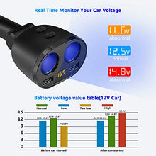 Carica l&#39;immagine nel visualizzatore di Gallery, Rocketek Caricabatteria per Auto, 80W 12V/24V USB Accendisigari Auto CCY16-EU