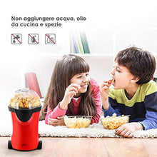 Carica l&#39;immagine nel visualizzatore di Gallery, SIMBR Macchina per Popcorn, ad Aria Calda Popocorn Compatta...