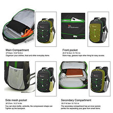 Carica l'immagine nel visualizzatore di Gallery, MOUNTAINTOP 22 Litri Zaino da Trekking Sportivo Outdoor Profondo Nero