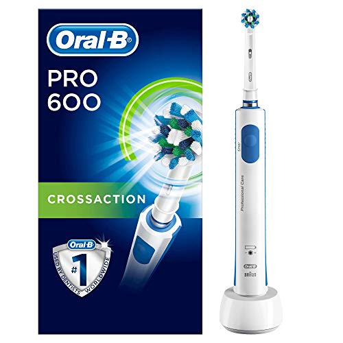 Oral-B Spazzolino Elettrico Ricaricabile PRO 600 CrossAction, 1 Cross Action