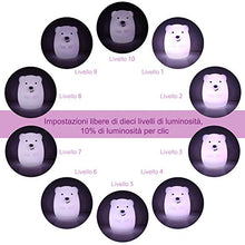 Carica l&#39;immagine nel visualizzatore di Gallery, Luce Notturna Bambini in Silicone Morbido Safe Lampada da Comodino 9 Colori... - Ilgrandebazar