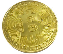 Carica l&#39;immagine nel visualizzatore di Gallery, Bitcoin moneta BTC, dorato (2017 Nuovo rilievo), Perfetto come regalo di... - Ilgrandebazar