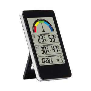 Houkiper Termometro Digitale Orologio da Parete 14.5*9.0*5.5cm, Black - Ilgrandebazar