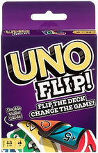 Carica l'immagine nel visualizzatore di Gallery, UNO FLIP! - Il mitico gioco di carte per tutta la famiglia in nuova elettrizzante variante, con il mazzo fronte/retro e una carta speciale FLIP, giocattolo per bambini, 7+ anni, GDR44