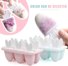 Carica l&#39;immagine nel visualizzatore di Gallery, Zaloife Stampi per Ghiaccioli, 6 Blu Gelato Stampi per Gelati Stampo Ice Lolly Riutilizzabile Stampo per Gelato Senza BPA Ideale per la Preparazione di Ghiaccioli, Gelati, Sorbetti