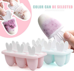 Zaloife Stampi per Ghiaccioli, 6 Blu Gelato Stampi per Gelati Stampo Ice Lolly Riutilizzabile Stampo per Gelato Senza BPA Ideale per la Preparazione di Ghiaccioli, Gelati, Sorbetti