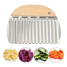 Carica l&#39;immagine nel visualizzatore di Gallery, Coltello Ondulato, Taglia Patate, Lama per Patatine Fritte, per...
