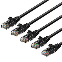 Carica l'immagine nel visualizzatore di Gallery, Rankie Cavo Ethernet, Rete CAT6 con Connettori RJ45, 1,5m, Pacco da 5-Colore - Ilgrandebazar