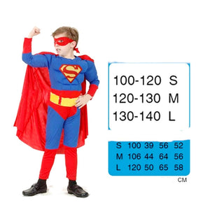Costume superman - Bambino 11 14 anni - Vestito - Taglia - 12-14 anni, Blu - Ilgrandebazar