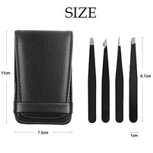 Carica l&#39;immagine nel visualizzatore di Gallery, GeekerChip Pinzette Per Sopracciglia(4 Pcs), Pinzetta Sopracciglia 4 Pack