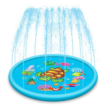 Carica l&#39;immagine nel visualizzatore di Gallery, Stuoia per Giochi con Spruzzi E d&#39;Acqua Bambini blu-110CM / 43Inch