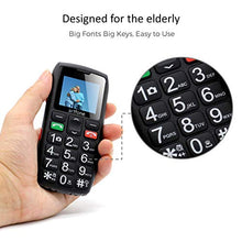Carica l&#39;immagine nel visualizzatore di Gallery, Telefono GSM per persone anziane, ARTFONE C1 Senior, telefono dual C1, Nero - Ilgrandebazar