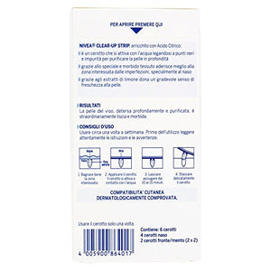 Nivea Clear-Up Strips, per la rimozione di Punti Neri e Impurità, 3... - Ilgrandebazar