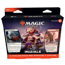 Carica l'immagine nel visualizzatore di Gallery, Magic The Gathering Kit Iniziale di 2022, 2 Mazzi Pronti Per Essere Usati, 2 Carte Con Codice Per MTG Arena (Versione Italiana), Multi, 13+