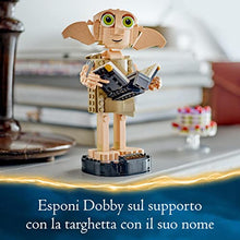 Carica l&#39;immagine nel visualizzatore di Gallery, LEGO 76421 Harry Potter Dobby l&#39;Elfo Domestico, Regalo per Ragazze, Ragazzi, Adolescenti e Tutti i Fan da 8 Anni in su, Modello Snodabile di Personaggio Iconico, Gioco da Collezione