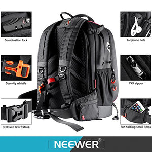Neewer Zaino Fotografico Professionale Impermeabile Antiurto Regolabile Nero