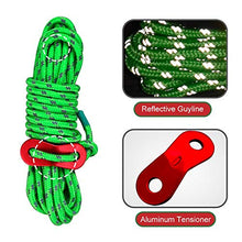 Carica l'immagine nel visualizzatore di Gallery, BHGWR Riflettenti Corde per Tende 8 Pezzi, Leggero Linee Guida Le Tende...