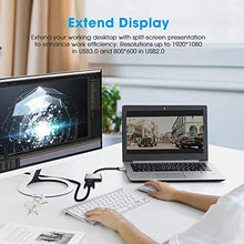 Carica l'immagine nel visualizzatore di Gallery, Excuty Adattatore da USB 3.0 a HDMI e VGA, Dual Display per Windows 7/8/10,...