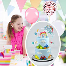 Carica l'immagine nel visualizzatore di Gallery, iZoeL 21 pezzi Unicorno Cake Topper Kit Nuvola Arcobaleno Palloncino Buon Compleanno Banner Decorazione Torta Per Ragazzo Ragazza Compleanno Del Capretto