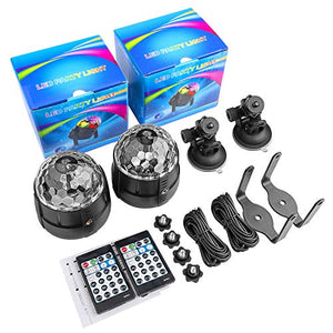 Icnow 2PZ Luci Discoteca LED Palco,15 Colori Mini Stroboscopica Rotanta... - Ilgrandebazar