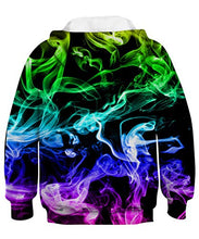 Carica l'immagine nel visualizzatore di Gallery, Rave on Friday Ragazzi Felpa con Cappuccio 3D Stampa M, A- Color Smoke 2 - Ilgrandebazar