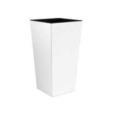 Carica l&#39;immagine nel visualizzatore di Gallery, Prosper Plast Vaso da Fiori Urbi in plastica con 26.5x26.5x50 cm, White - Ilgrandebazar
