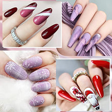 Carica l&#39;immagine nel visualizzatore di Gallery, Kastiny Smalto Semipermanente Per Unghie, 6 Colori Smalto per Unghie in Gel UV LED Rosso, Viola, Marrone con Base e Top Coat, Matt Coat, 7.5ML