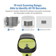 Carica l&#39;immagine nel visualizzatore di Gallery, Inateck Lettore di Codici a Barre Scanner Laser Wireless Senza Fili Verde - Ilgrandebazar