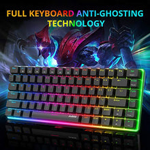 Carica l&#39;immagine nel visualizzatore di Gallery, Ajazz AK33 Tastiera Meccanica Gaming Switches Blu RGB,Tastiera da 82 teclado